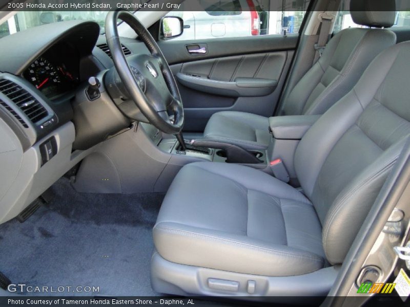 Graphite Pearl / Gray 2005 Honda Accord Hybrid Sedan