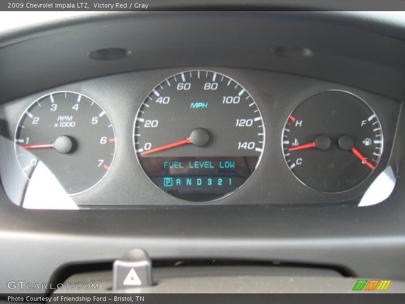 Victory Red / Gray 2009 Chevrolet Impala LTZ