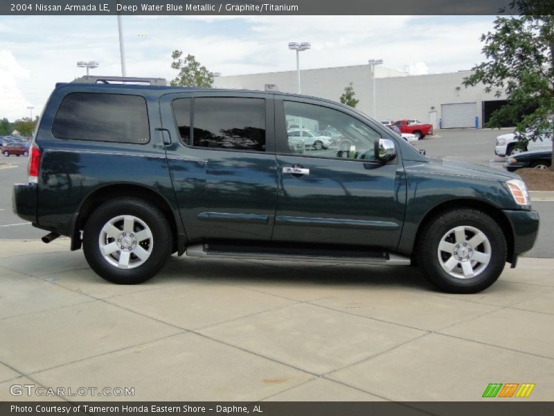 Deep Water Blue Metallic / Graphite/Titanium 2004 Nissan Armada LE