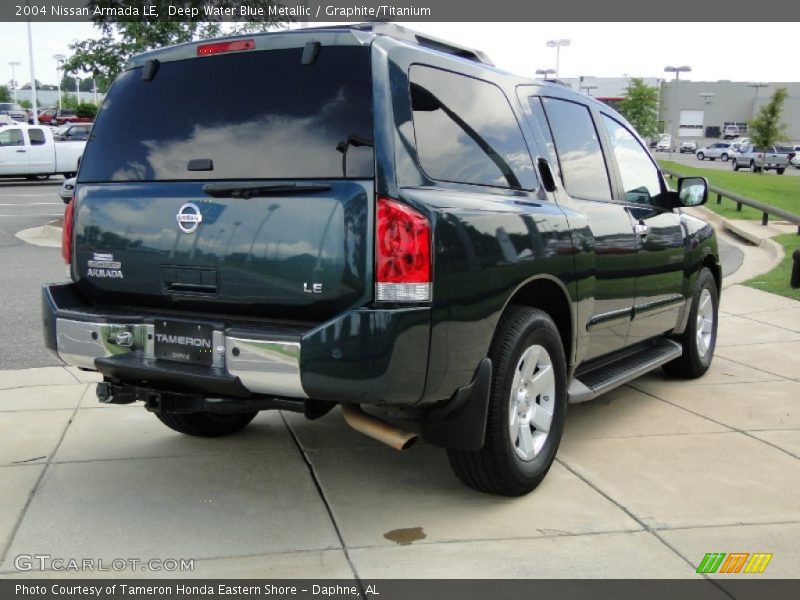 Deep Water Blue Metallic / Graphite/Titanium 2004 Nissan Armada LE