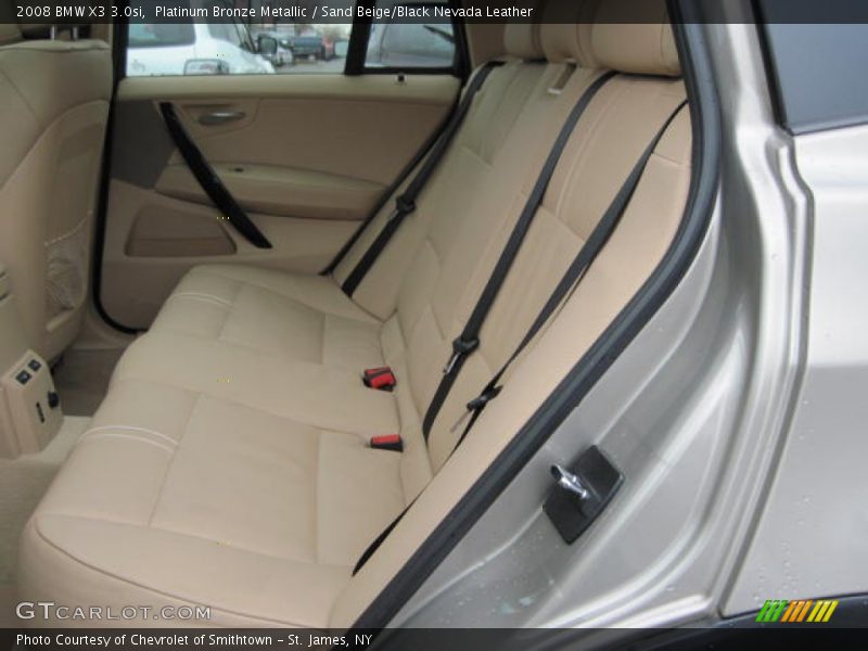 Platinum Bronze Metallic / Sand Beige/Black Nevada Leather 2008 BMW X3 3.0si