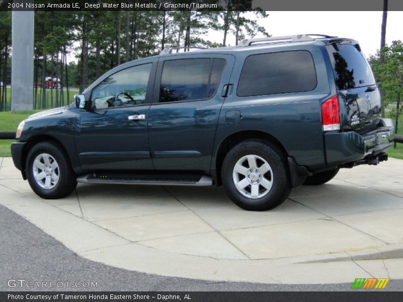 Deep Water Blue Metallic / Graphite/Titanium 2004 Nissan Armada LE