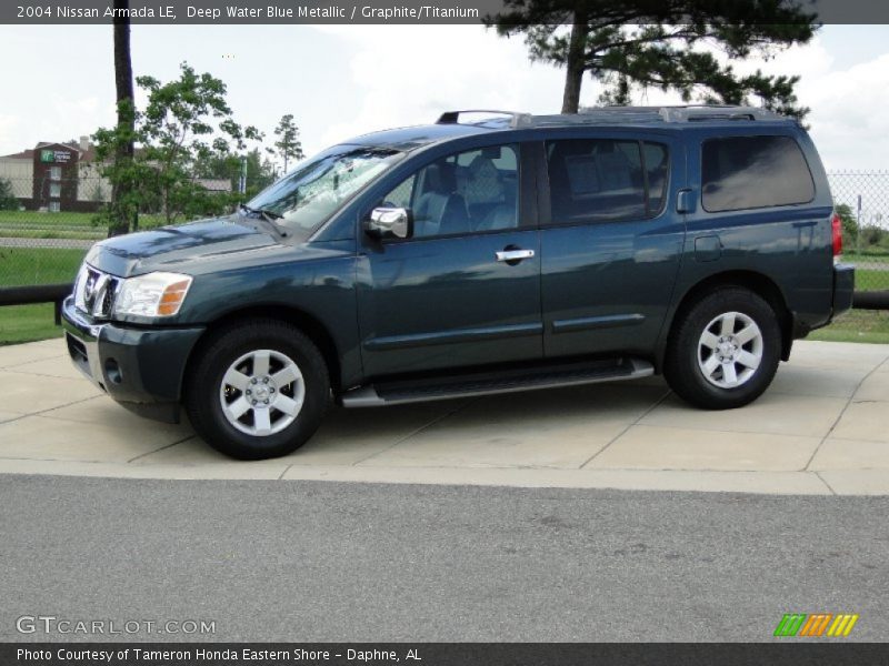 Deep Water Blue Metallic / Graphite/Titanium 2004 Nissan Armada LE