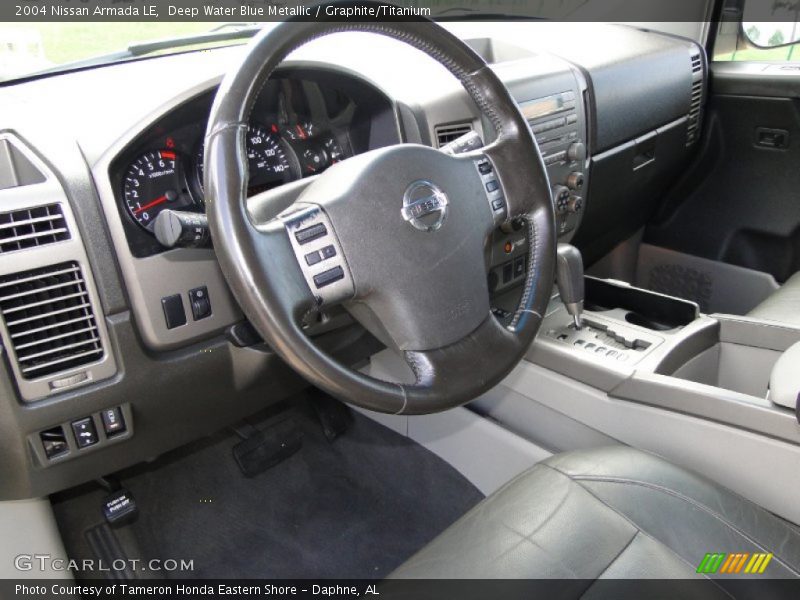 Deep Water Blue Metallic / Graphite/Titanium 2004 Nissan Armada LE