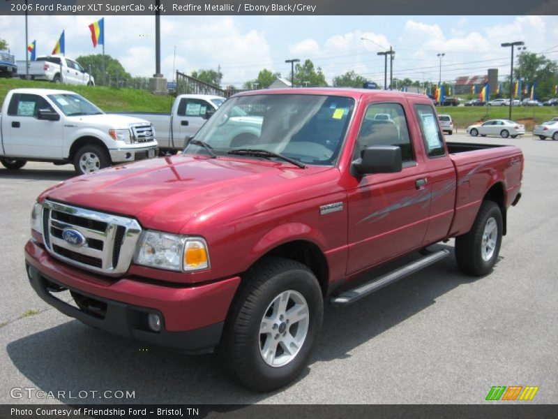 Redfire Metallic / Ebony Black/Grey 2006 Ford Ranger XLT SuperCab 4x4
