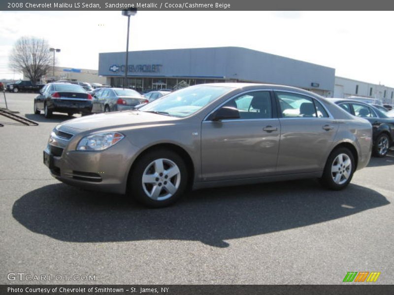Sandstone Metallic / Cocoa/Cashmere Beige 2008 Chevrolet Malibu LS Sedan