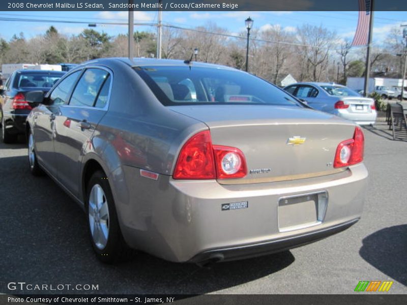 Sandstone Metallic / Cocoa/Cashmere Beige 2008 Chevrolet Malibu LS Sedan