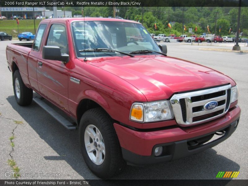 Redfire Metallic / Ebony Black/Grey 2006 Ford Ranger XLT SuperCab 4x4