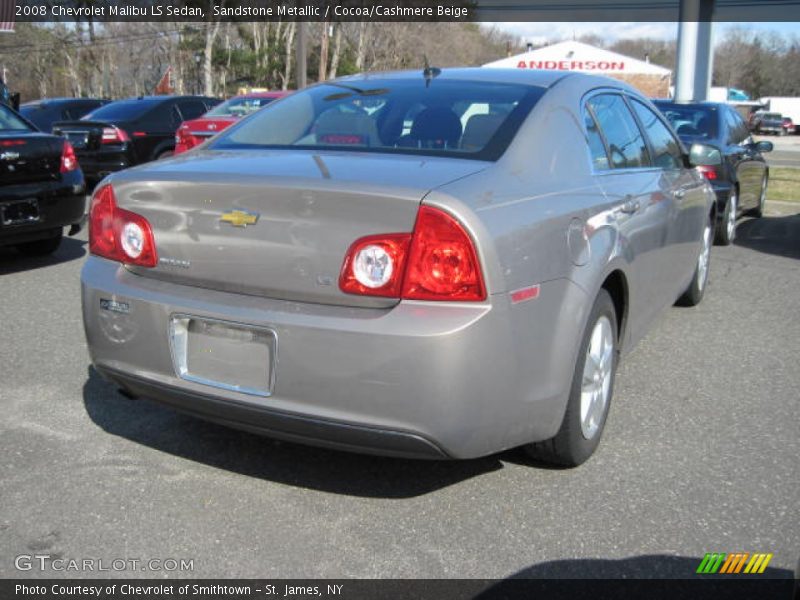 Sandstone Metallic / Cocoa/Cashmere Beige 2008 Chevrolet Malibu LS Sedan