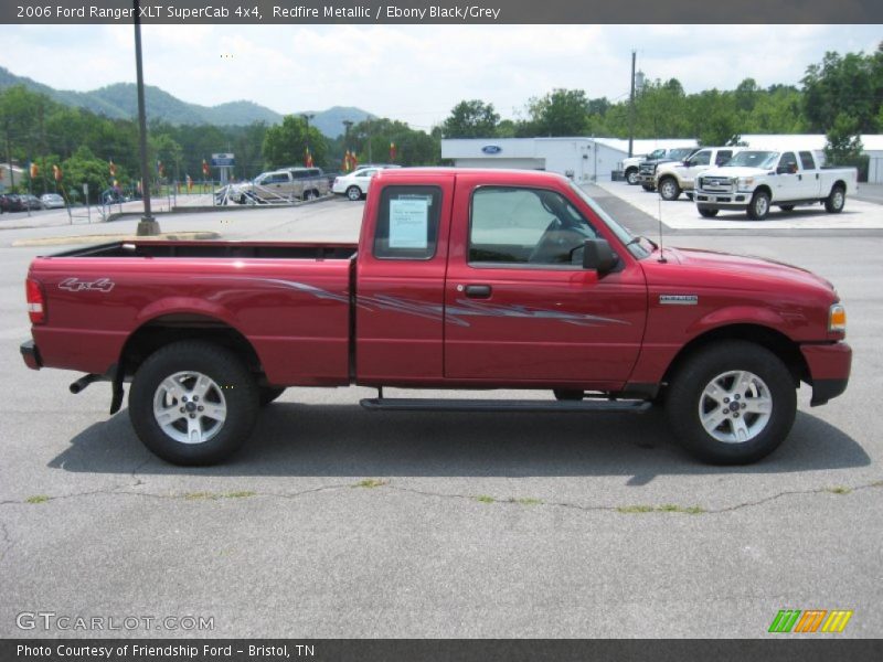 Redfire Metallic / Ebony Black/Grey 2006 Ford Ranger XLT SuperCab 4x4