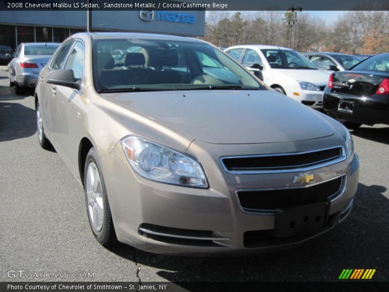 Sandstone Metallic / Cocoa/Cashmere Beige 2008 Chevrolet Malibu LS Sedan