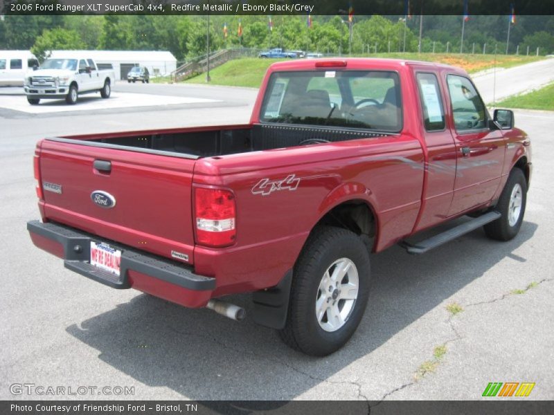 Redfire Metallic / Ebony Black/Grey 2006 Ford Ranger XLT SuperCab 4x4