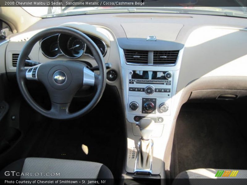 Sandstone Metallic / Cocoa/Cashmere Beige 2008 Chevrolet Malibu LS Sedan