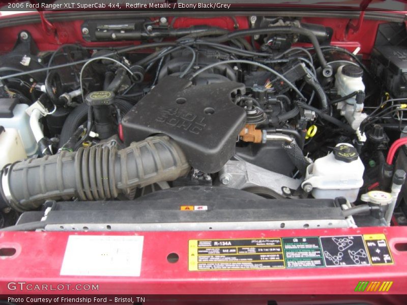Redfire Metallic / Ebony Black/Grey 2006 Ford Ranger XLT SuperCab 4x4