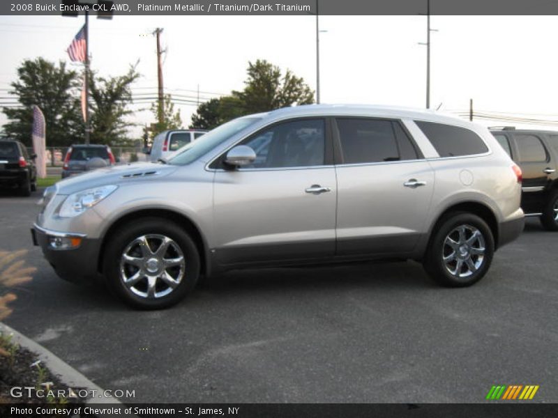 Platinum Metallic / Titanium/Dark Titanium 2008 Buick Enclave CXL AWD