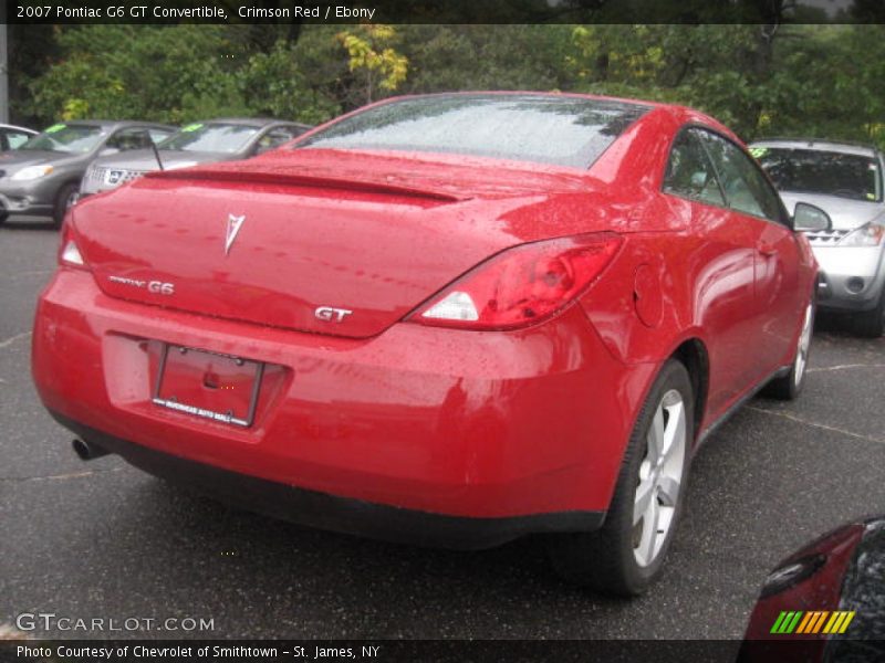 Crimson Red / Ebony 2007 Pontiac G6 GT Convertible