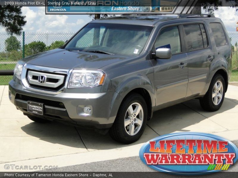 Sterling Gray Metallic / Gray 2009 Honda Pilot EX-L