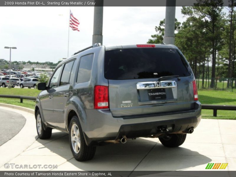Sterling Gray Metallic / Gray 2009 Honda Pilot EX-L