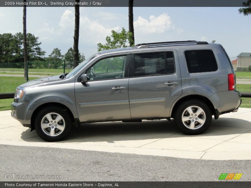 Sterling Gray Metallic / Gray 2009 Honda Pilot EX-L