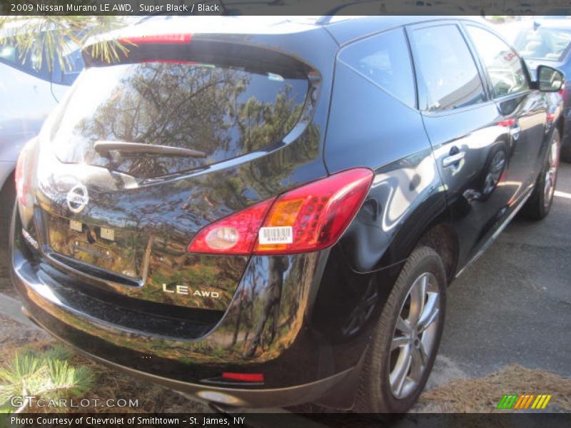 Super Black / Black 2009 Nissan Murano LE AWD