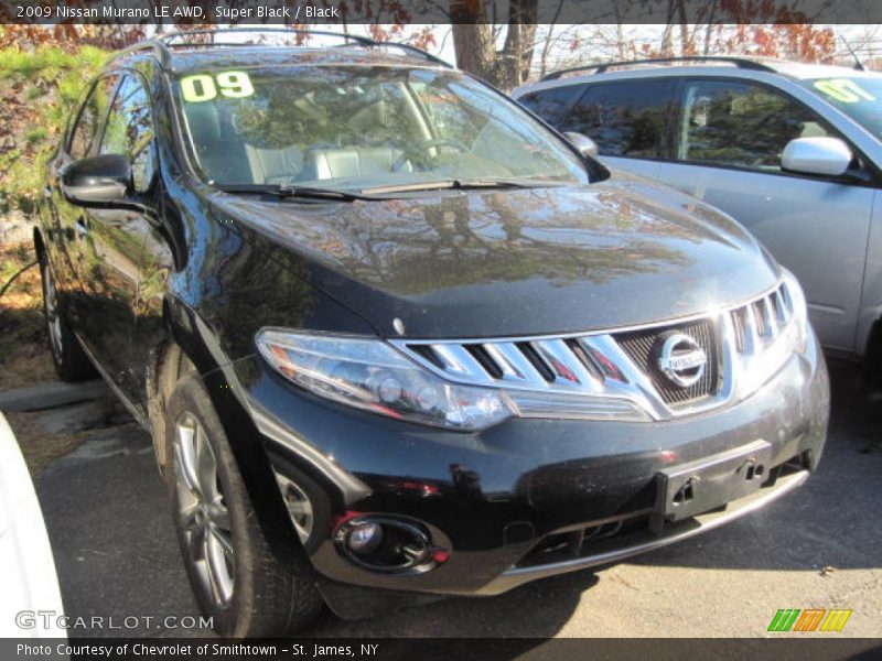 Super Black / Black 2009 Nissan Murano LE AWD