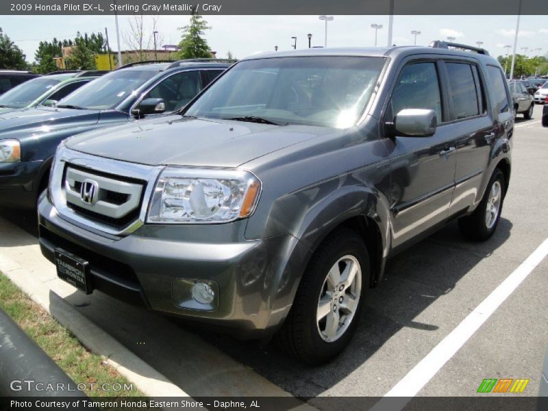 Sterling Gray Metallic / Gray 2009 Honda Pilot EX-L