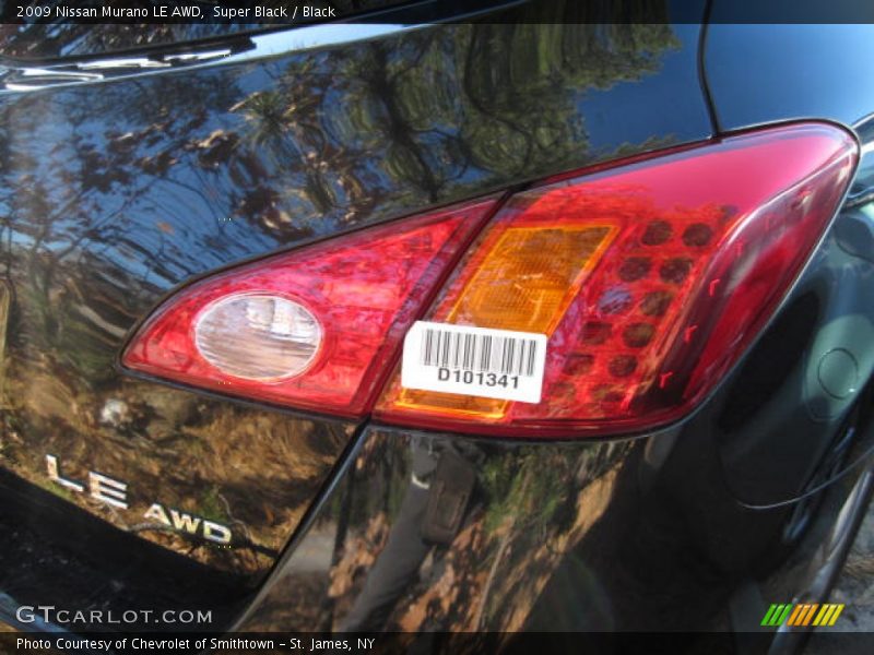 Super Black / Black 2009 Nissan Murano LE AWD