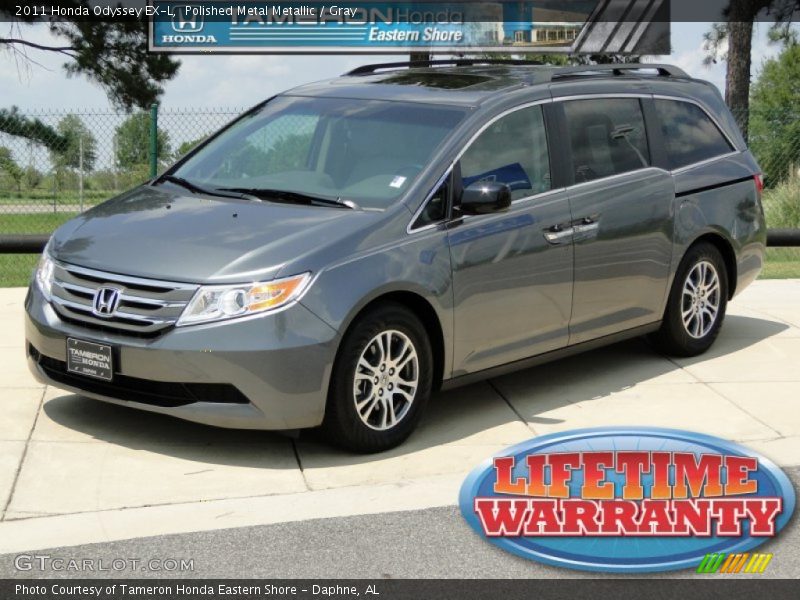 Polished Metal Metallic / Gray 2011 Honda Odyssey EX-L