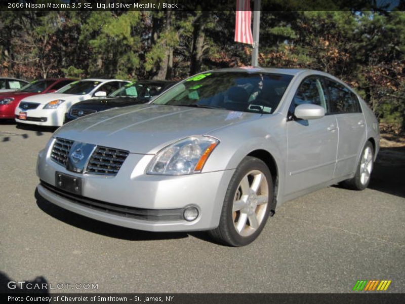 Liquid Silver Metallic / Black 2006 Nissan Maxima 3.5 SE
