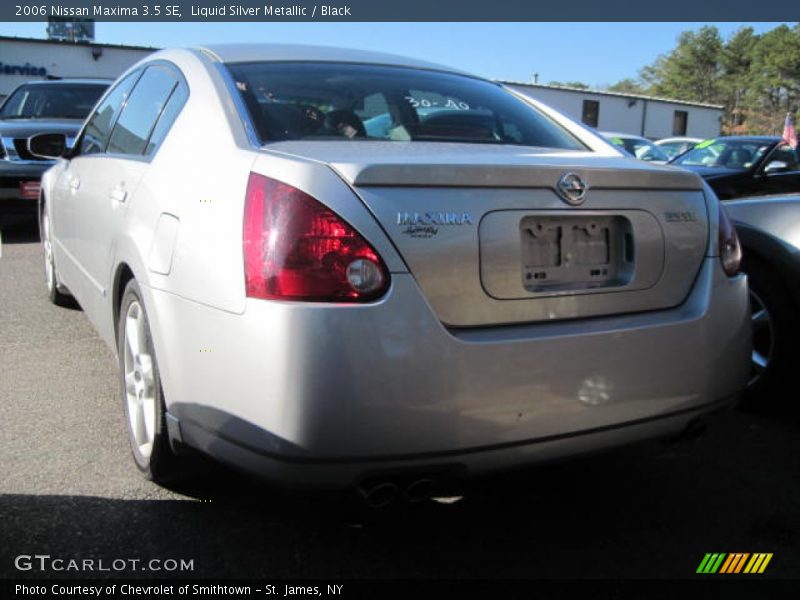 Liquid Silver Metallic / Black 2006 Nissan Maxima 3.5 SE