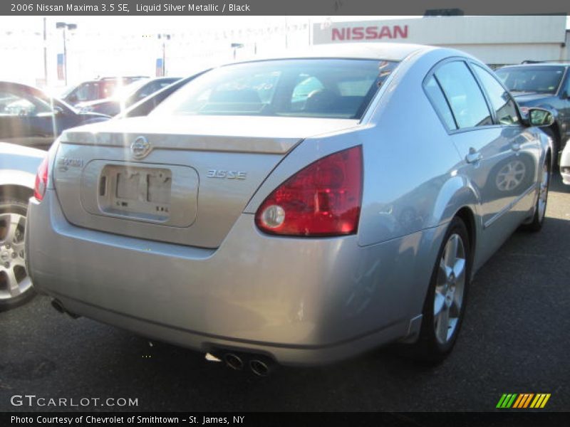 Liquid Silver Metallic / Black 2006 Nissan Maxima 3.5 SE