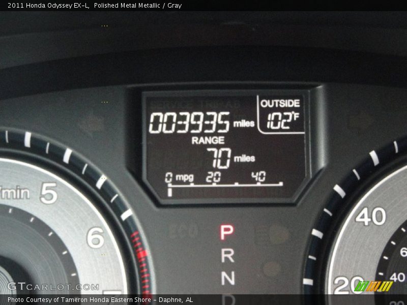 Polished Metal Metallic / Gray 2011 Honda Odyssey EX-L