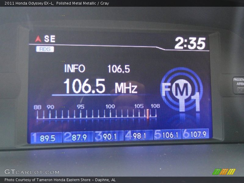 Polished Metal Metallic / Gray 2011 Honda Odyssey EX-L