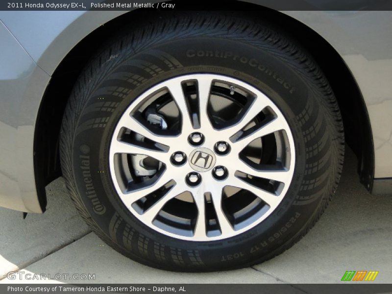 Polished Metal Metallic / Gray 2011 Honda Odyssey EX-L
