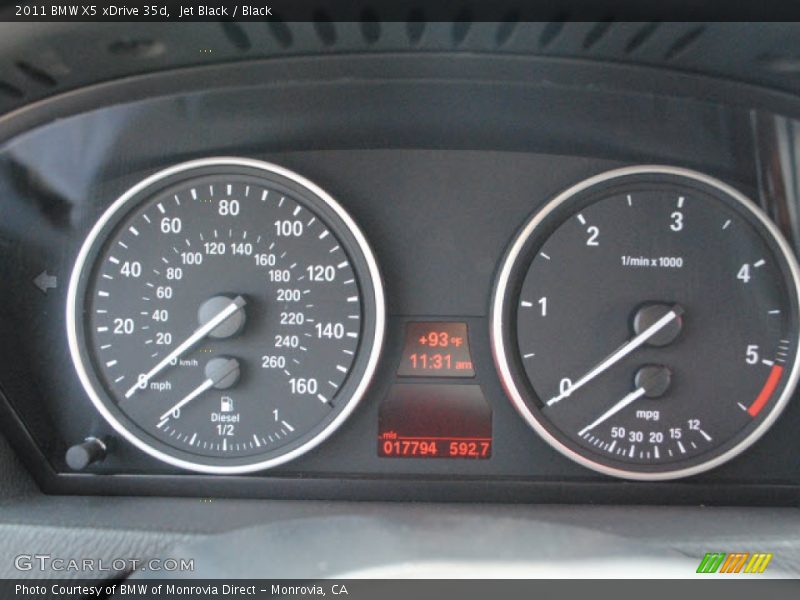 Jet Black / Black 2011 BMW X5 xDrive 35d