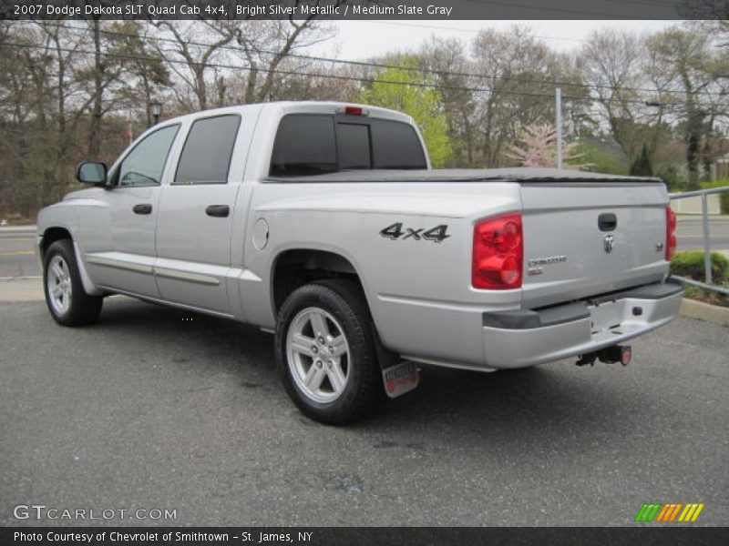  2007 Dakota SLT Quad Cab 4x4 Bright Silver Metallic