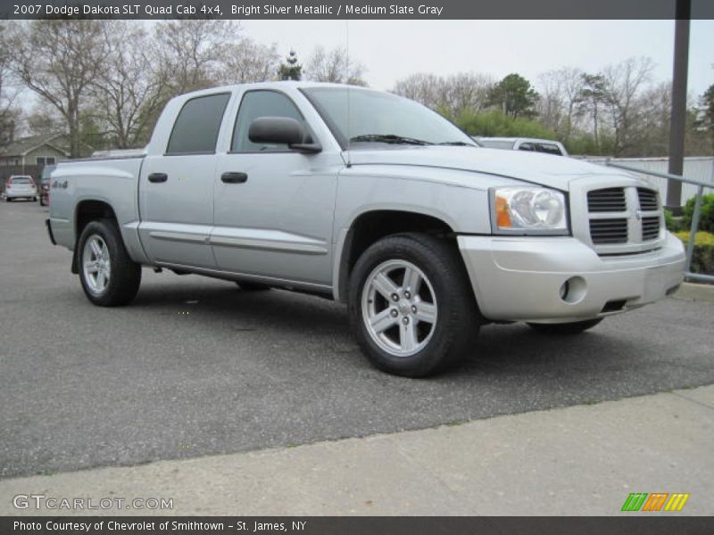  2007 Dakota SLT Quad Cab 4x4 Bright Silver Metallic