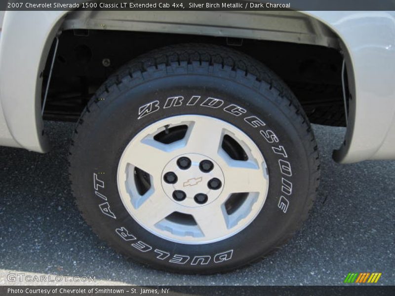 Silver Birch Metallic / Dark Charcoal 2007 Chevrolet Silverado 1500 Classic LT Extended Cab 4x4