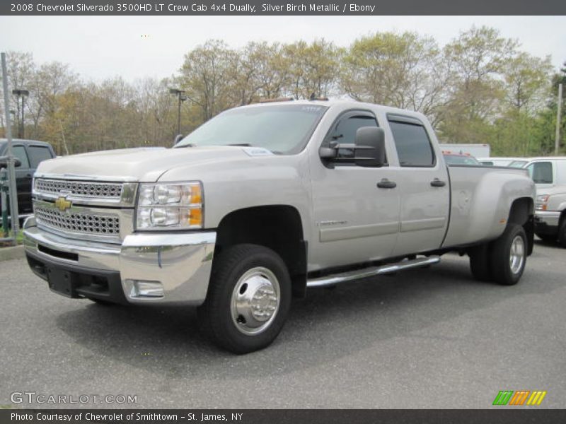 Silver Birch Metallic / Ebony 2008 Chevrolet Silverado 3500HD LT Crew Cab 4x4 Dually