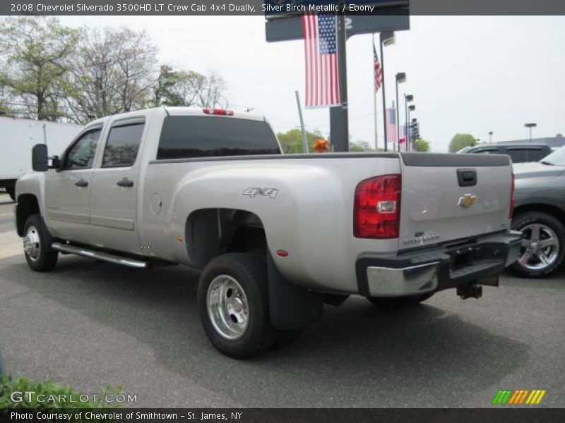 Silver Birch Metallic / Ebony 2008 Chevrolet Silverado 3500HD LT Crew Cab 4x4 Dually