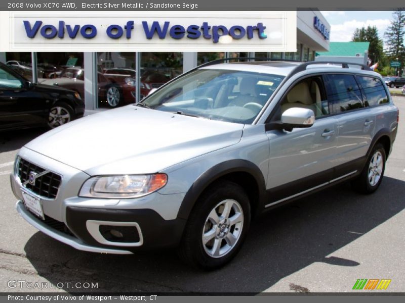 Electric Silver Metallic / Sandstone Beige 2008 Volvo XC70 AWD