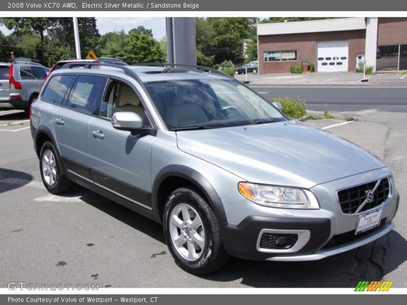 Electric Silver Metallic / Sandstone Beige 2008 Volvo XC70 AWD