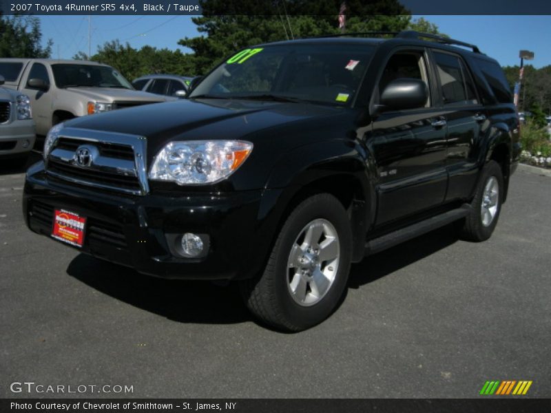 Black / Taupe 2007 Toyota 4Runner SR5 4x4