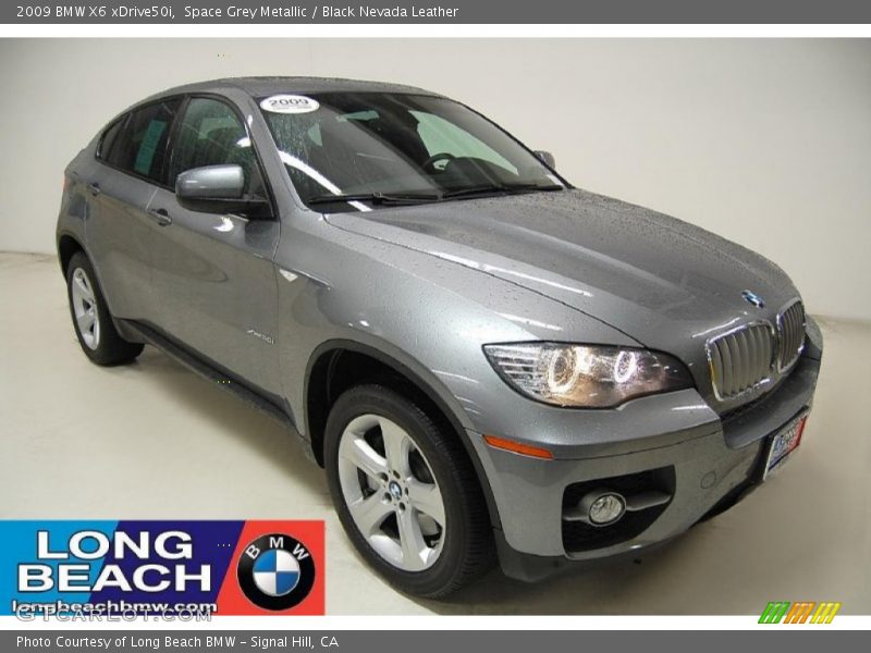 Space Grey Metallic / Black Nevada Leather 2009 BMW X6 xDrive50i