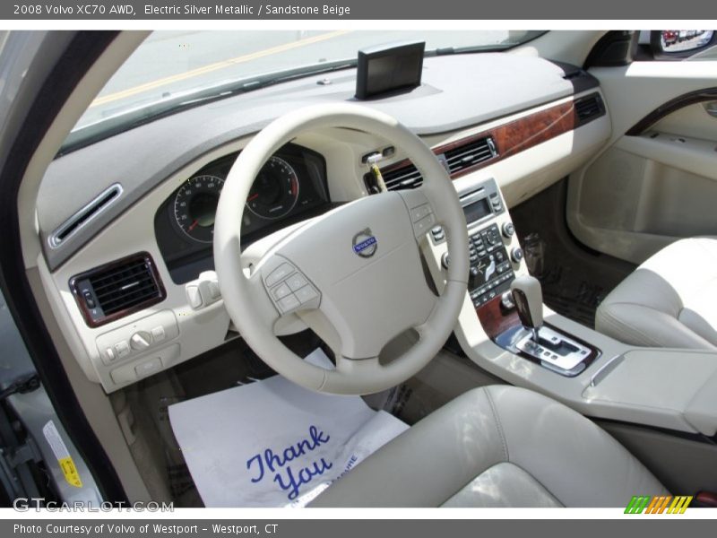Electric Silver Metallic / Sandstone Beige 2008 Volvo XC70 AWD