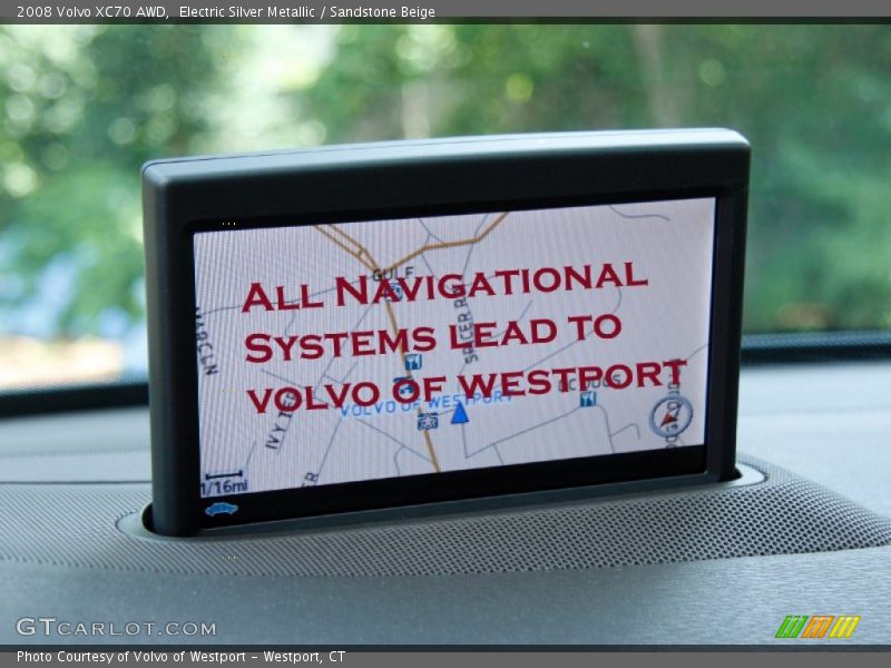 Electric Silver Metallic / Sandstone Beige 2008 Volvo XC70 AWD