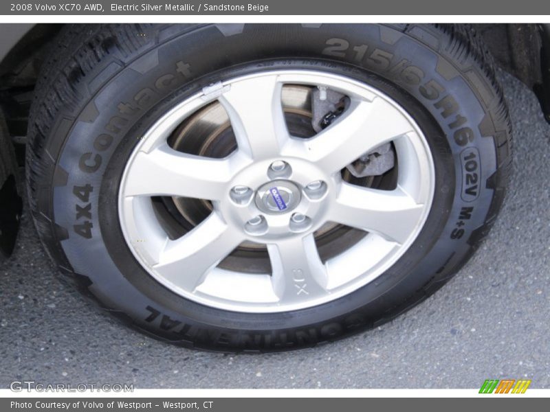 Electric Silver Metallic / Sandstone Beige 2008 Volvo XC70 AWD