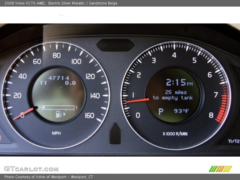 Electric Silver Metallic / Sandstone Beige 2008 Volvo XC70 AWD