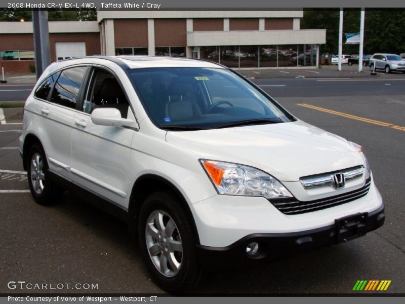 Taffeta White / Gray 2008 Honda CR-V EX-L 4WD