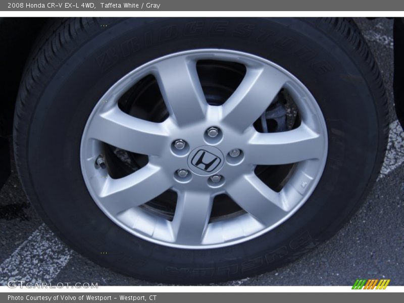 Taffeta White / Gray 2008 Honda CR-V EX-L 4WD